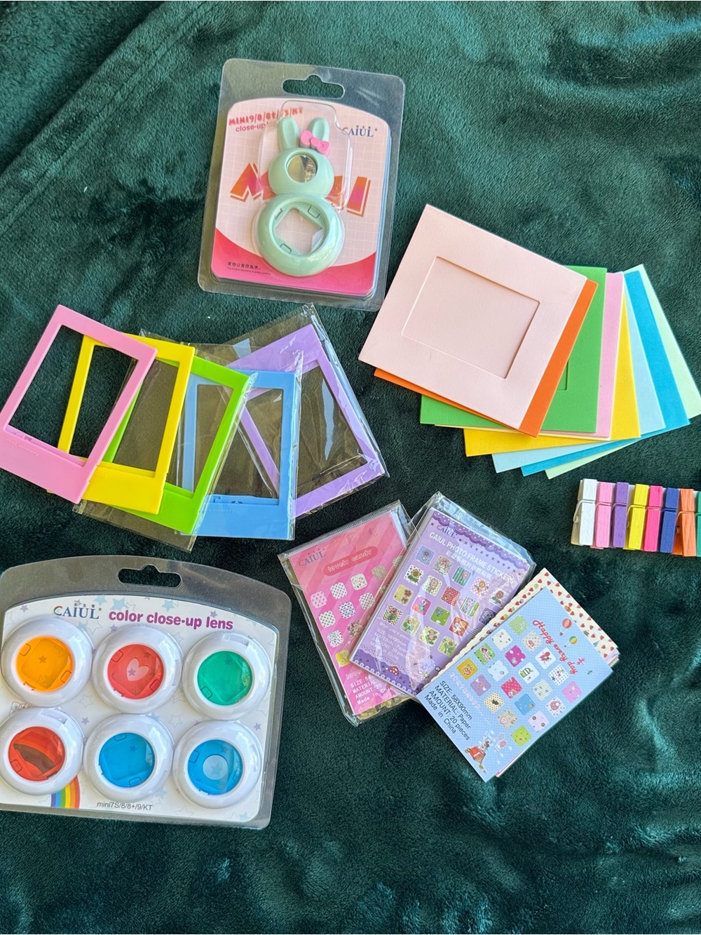 Colorful Polaroid accessory bundle